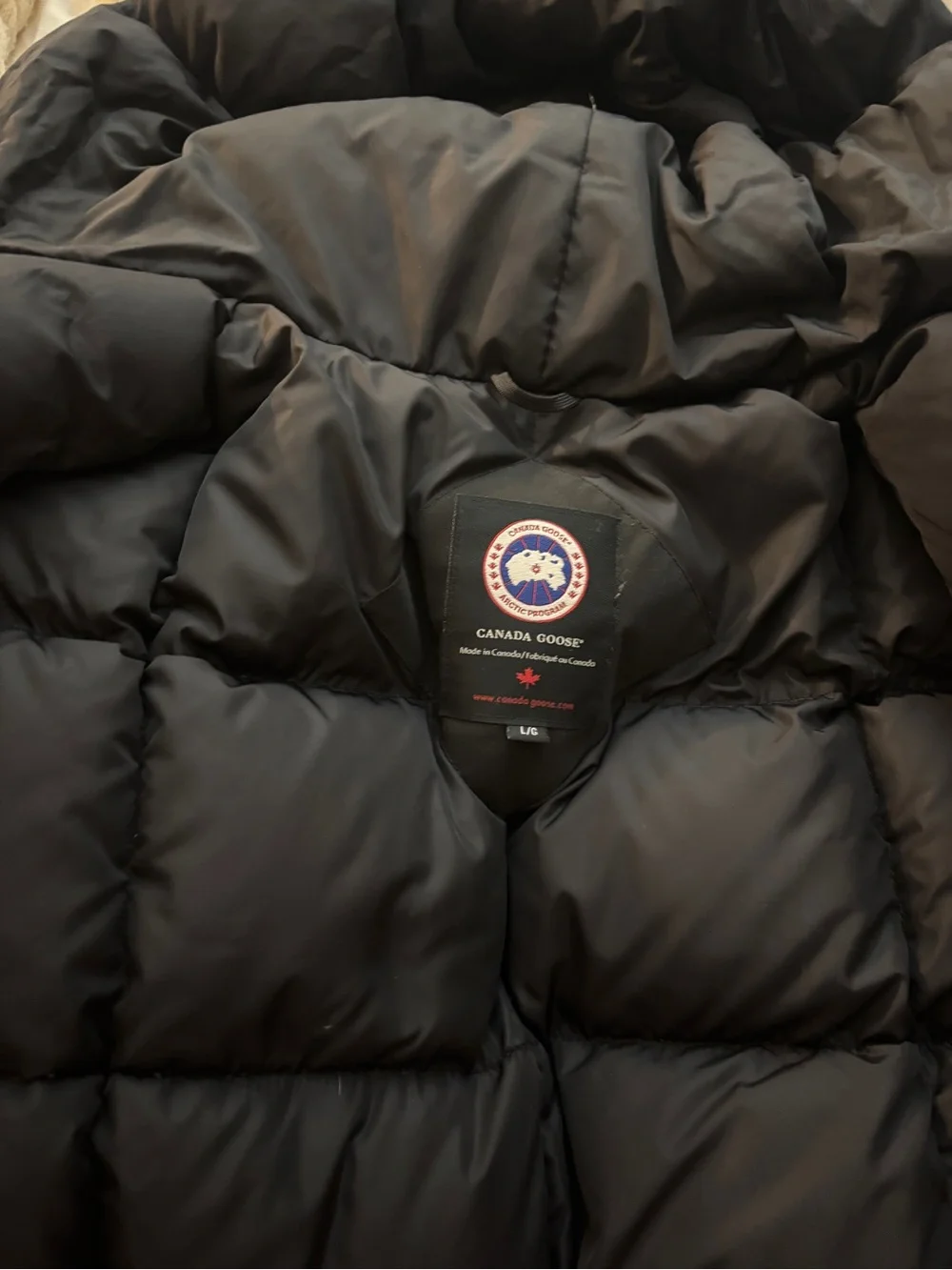 Canada goose men’s expedition down park(Size large)
